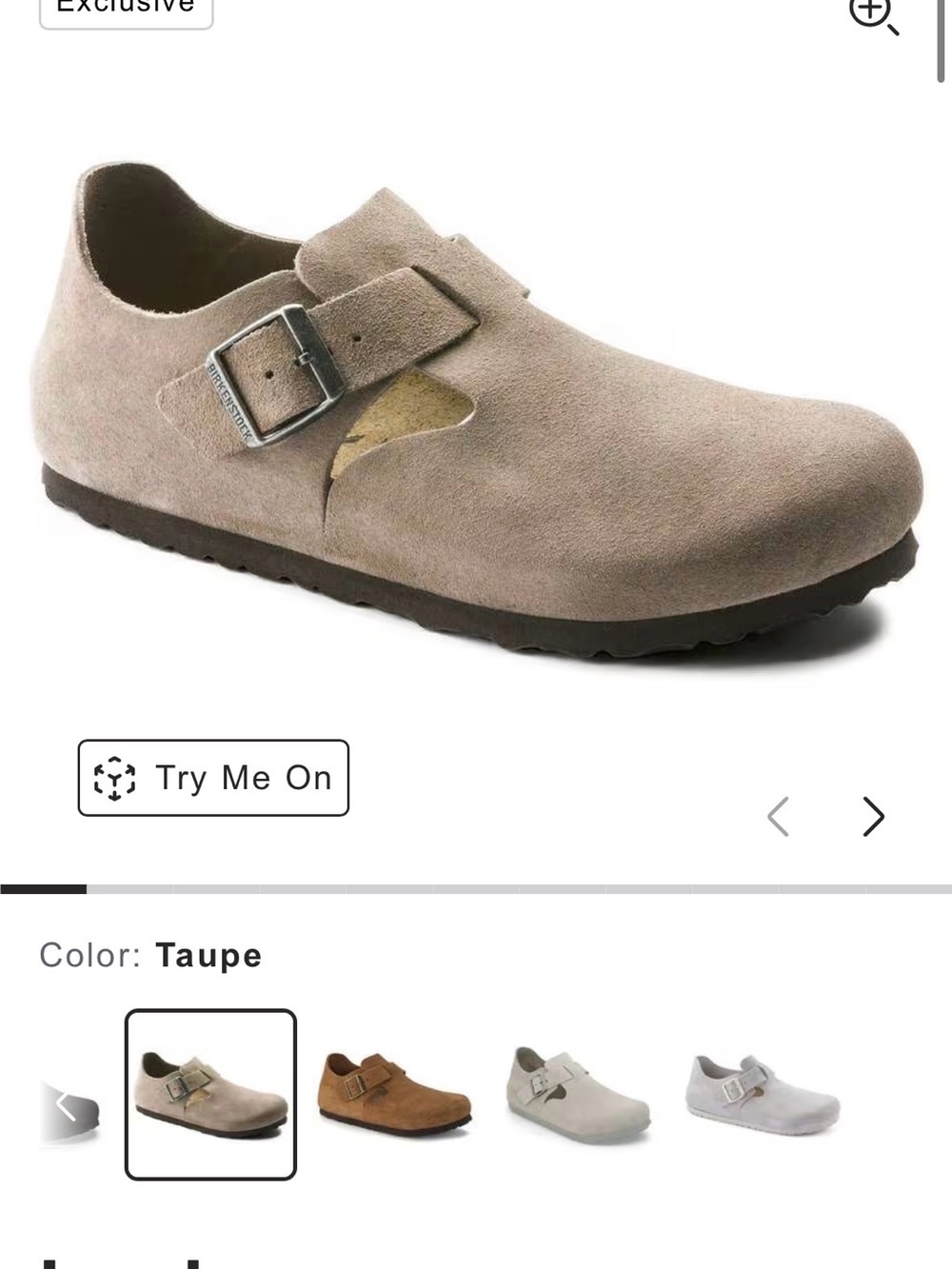 Birkenstock London Suede closed-toe shoes